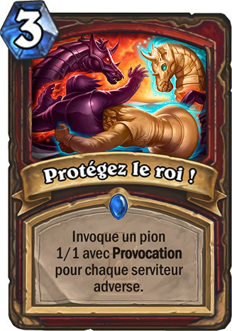 hearthstone, carte Prot�gez le roi!