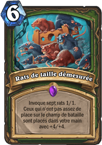 hearthstone, carte - Rats de taille d�mesur�e