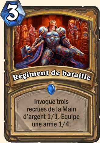 hearthstone, carte r�giment de bataille