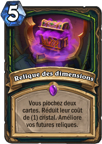 hearthstone, carte Relique des dimensions