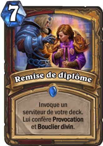hearthstone, carte Remise de dipl�me