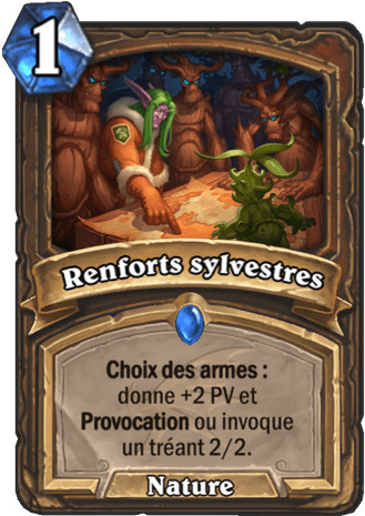 hearthstone, carte - Renforts sylvestres