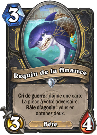 hearthstone, carte - Requin de la finance