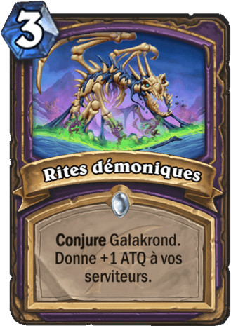 hearthstone, carte - Rites d�moniques