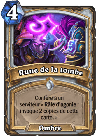hearthstone, carte - Rune de la tombe