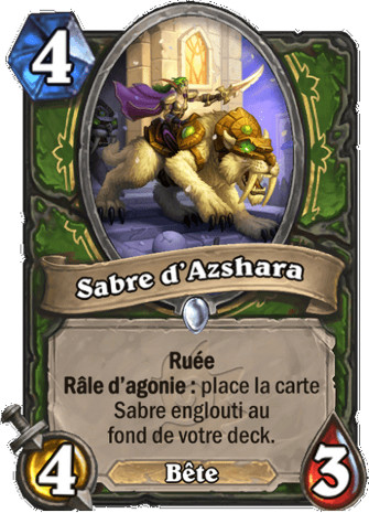 hearthstone, carte Sabre d'Azshara