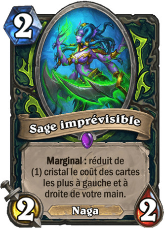 hearthstone, carte Sage impr�visible