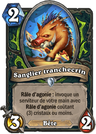 hearthstone, carte - Sanglier tranchecrin
