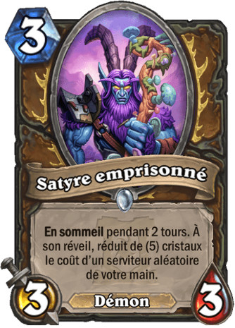 hearthstone, carte - Satyre emprisonn�