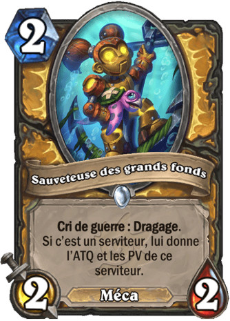 hearthstone, carte Sauveteuse des grands fonds