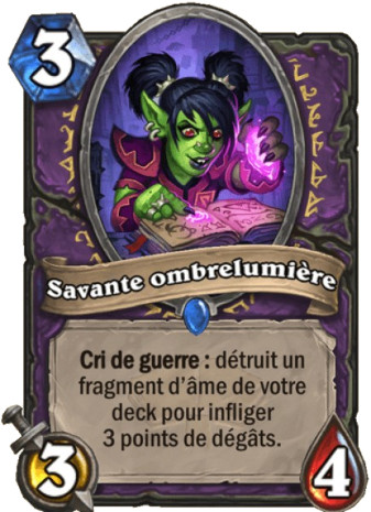 hearthstone, carte Savante ombrelumi�re