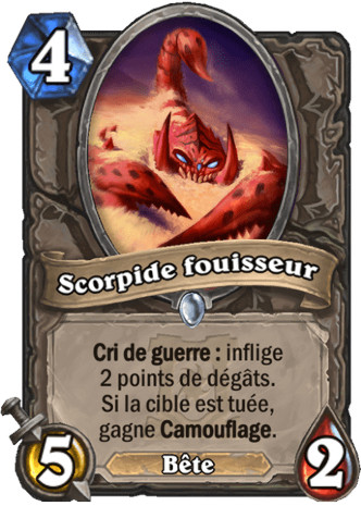 hearthstone, carte - Scorpide fouisseur