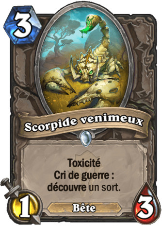 hearthstone, carte - Scorpide venimeux