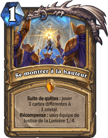 hearthstone, carte - Se montrer � la hauteur