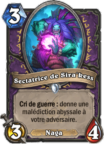 hearthstone, carte Sectatrice de Sira'kess