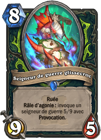 hearthstone, carte - Seigneur de guerre glissecroc