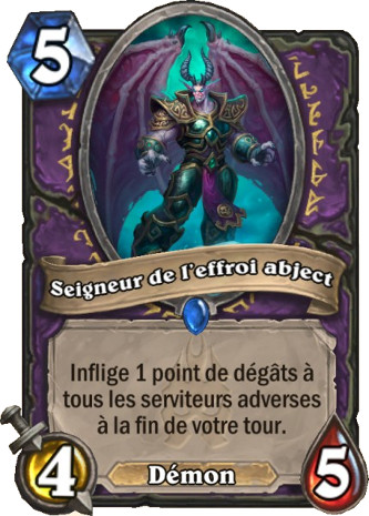 hearthstone, carte Seigneur de l'effroi abject