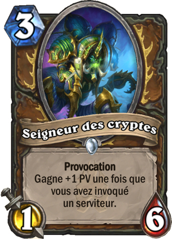 hearthstone, carte Seigneur des cryptes