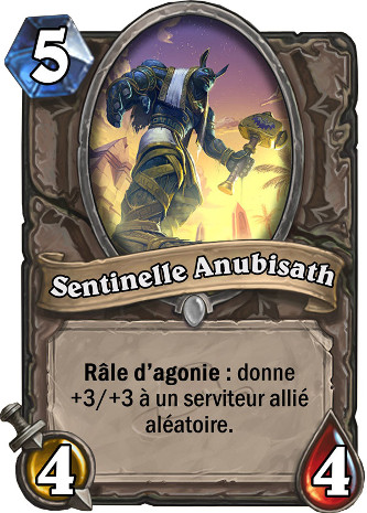 hearthstone, carte sentinelle d'Anubisath