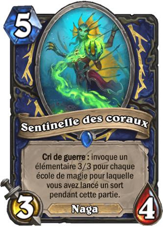 hearthstone, carte Sentinelle des coraux