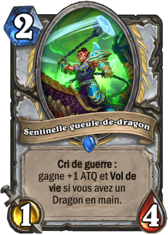 hearthstone, carte - Sentinelle gueule-de-dragon
