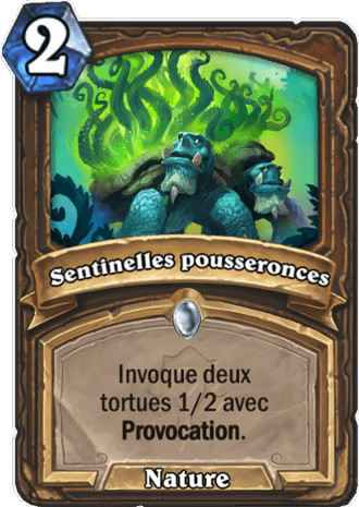 hearthstone, carte - Sentinelles pousseronces