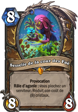 hearthstone, carte Sesselie de la cour des Fa�