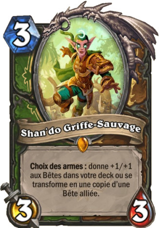 hearthstone, carte Shan'do Griffe-Sauvage