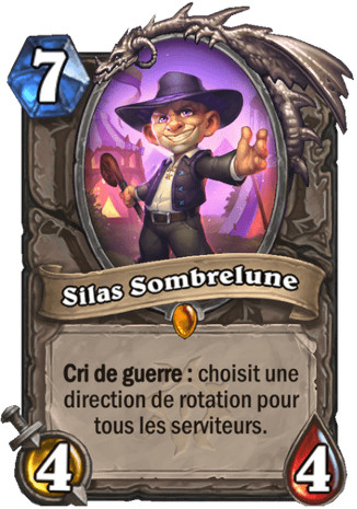 hearthstone, carte Silas Sombrelune