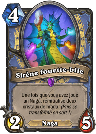 hearthstone, carte Sir�ne fouette-bile
