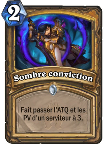 hearthstone, carte Sombre conviction