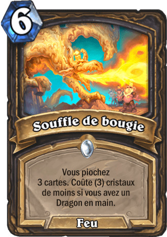 hearthstone, carte - Souffle de bougie
