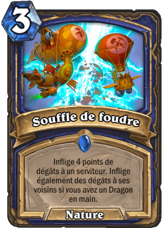 hearthstone, carte - Souffle de foudre