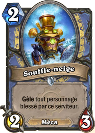 hearthstone, carte souffle-neige