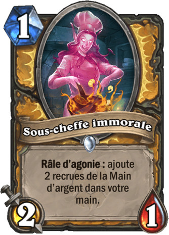 hearthstone, carte Sous-cheffe immorale