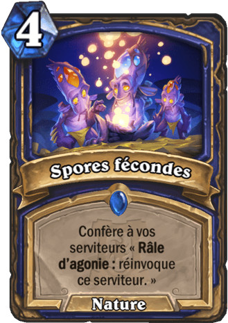 hearthstone, carte - Spores f�condes