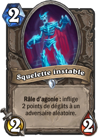 hearthstone, carte Squelette instable