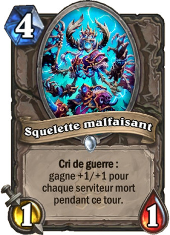 hearthstone, carte Squelette malfaisant