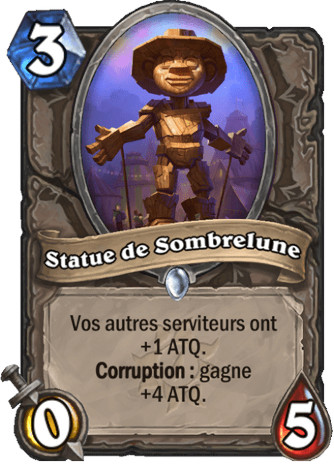 hearthstone, carte Statue de Sombrelune