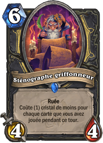 hearthstone, carte St�nographe griffonneur