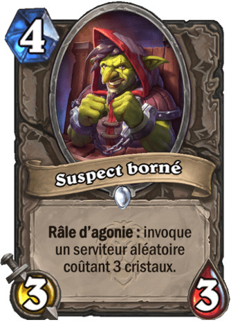 hearthstone, carte - Suspect born�
