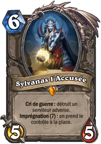 hearthstone, carte Sylvanas l'Accus�e