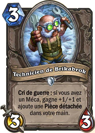 hearthstone, carte technicien de Brikabrok