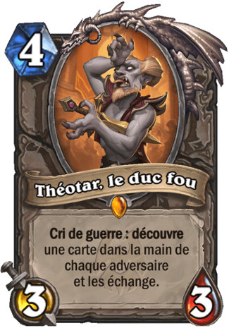 hearthstone, carte Th�otar, le duc fou