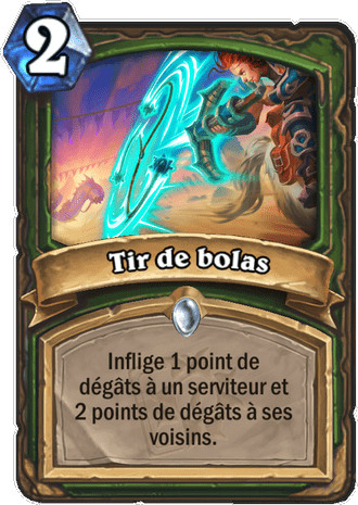 hearthstone, carte Tir de bolas