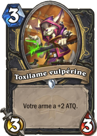 hearthstone, carte Toxilame vulp�rine