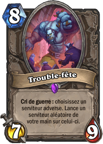 hearthstone, carte Trouble-f�te