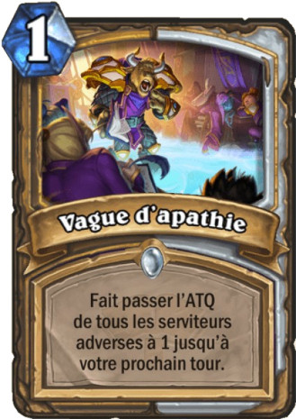 hearthstone, carte Vague d'apathie