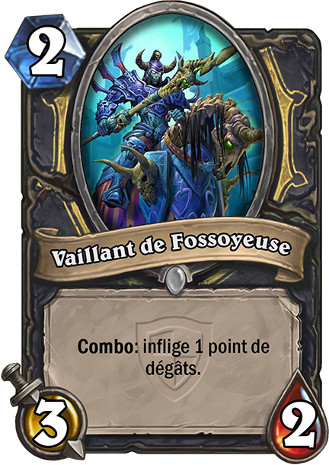 hearthstone, carte Vaillant de Fossoyeuse