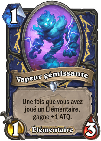 hearthstone, carte - Vapeur g�missante